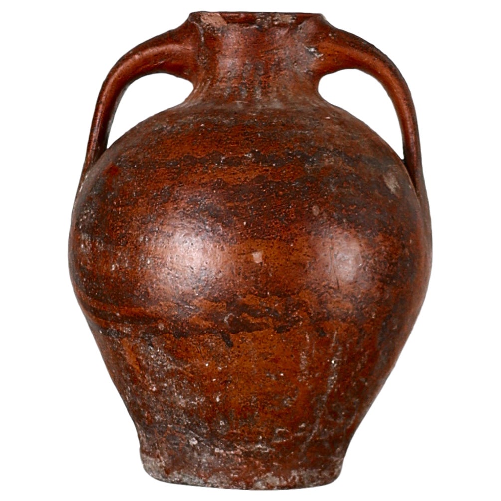 A Small 19Th C. Terracotta Vessel From Calanda, Spain