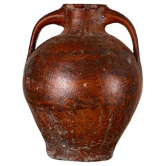 A Small 19Th C. Terracotta Vessel From Calanda, Spain
