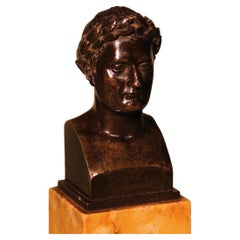 Petit buste de Napoléon du 19ème siècle en bronze français