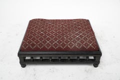 A small Aesthetic Movement ebonized foot stool