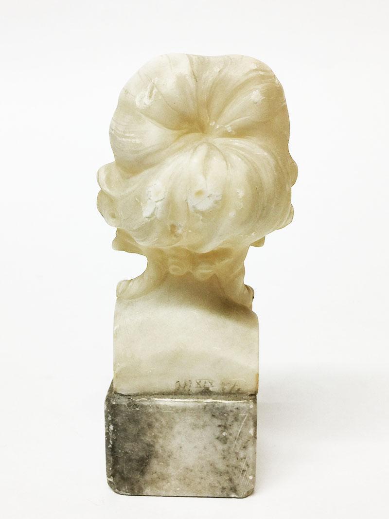 small marble bust