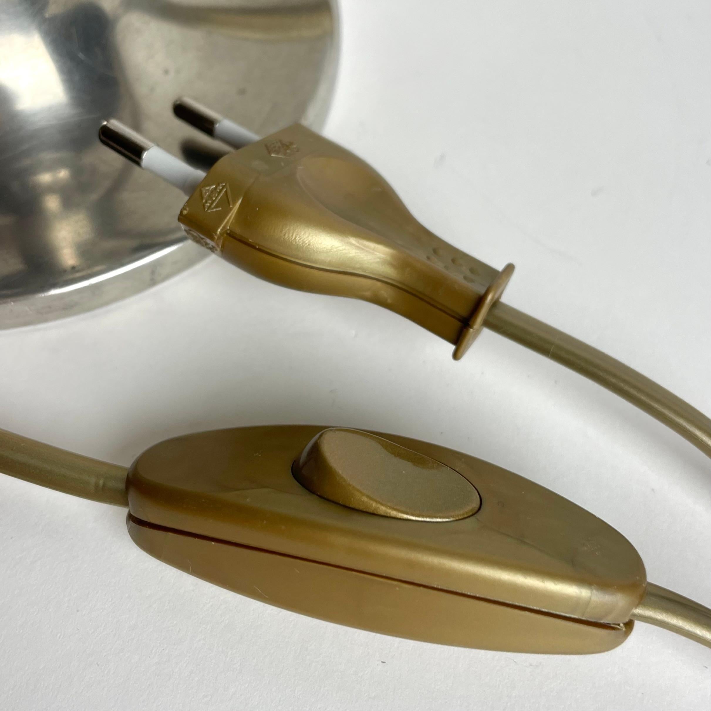A small and elegant Table Lamp in Pewter Swedish Grace from the year 1930. For Sale 5