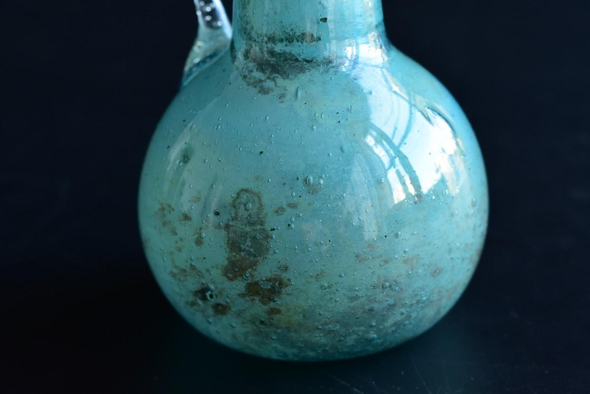 Small Antique Glass Container Made in the Eastern Mediterranean Around 3