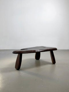 Small Brutalist Free-Form Coffee Table, France, 1950