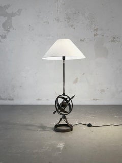 Schmiedeeiserner BRUTALIST NEO-CLASSIC schmiedeeiserner FLOOR LAMP von J-P. RYCKAERT, Frankreich 1960