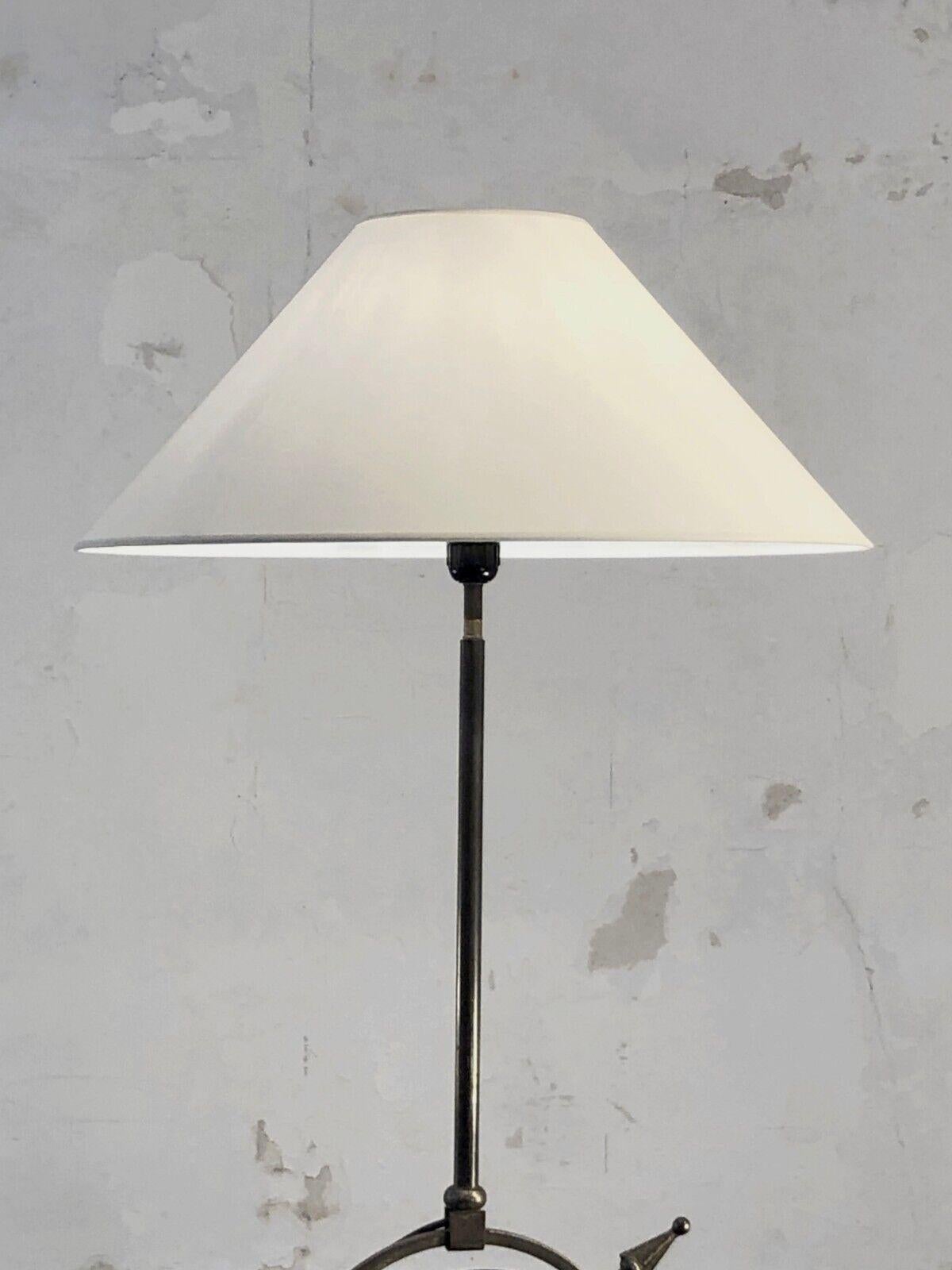 Mid-20th Century A BRUTALIST NEO-CLASSIC Wrought Iron FLOOR LAMP by J-P. RYCKAERT, France 1960 For Sale