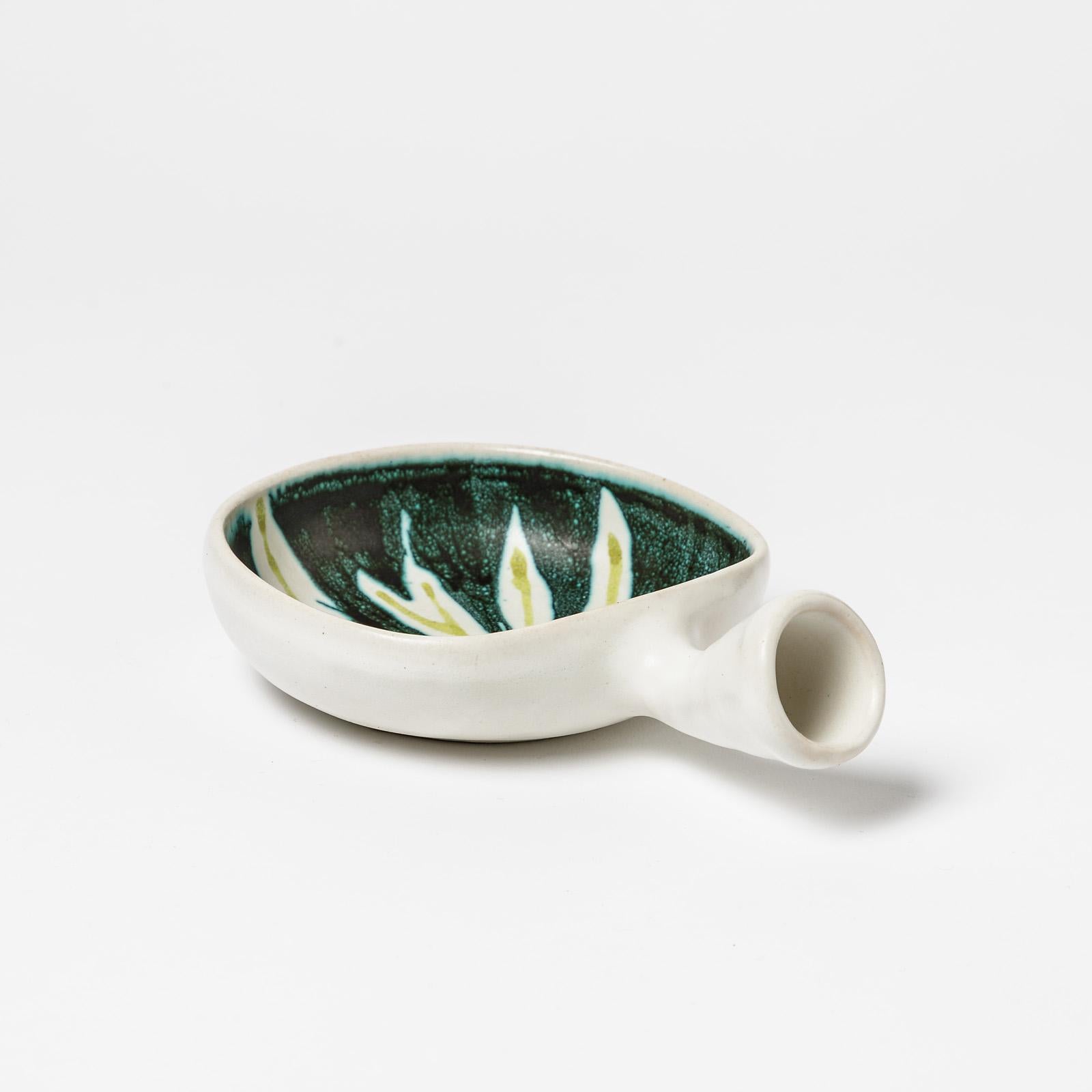 Beaux Arts Small Ceramic Dish by Robert Deblander, circa 1965-1970 For Sale