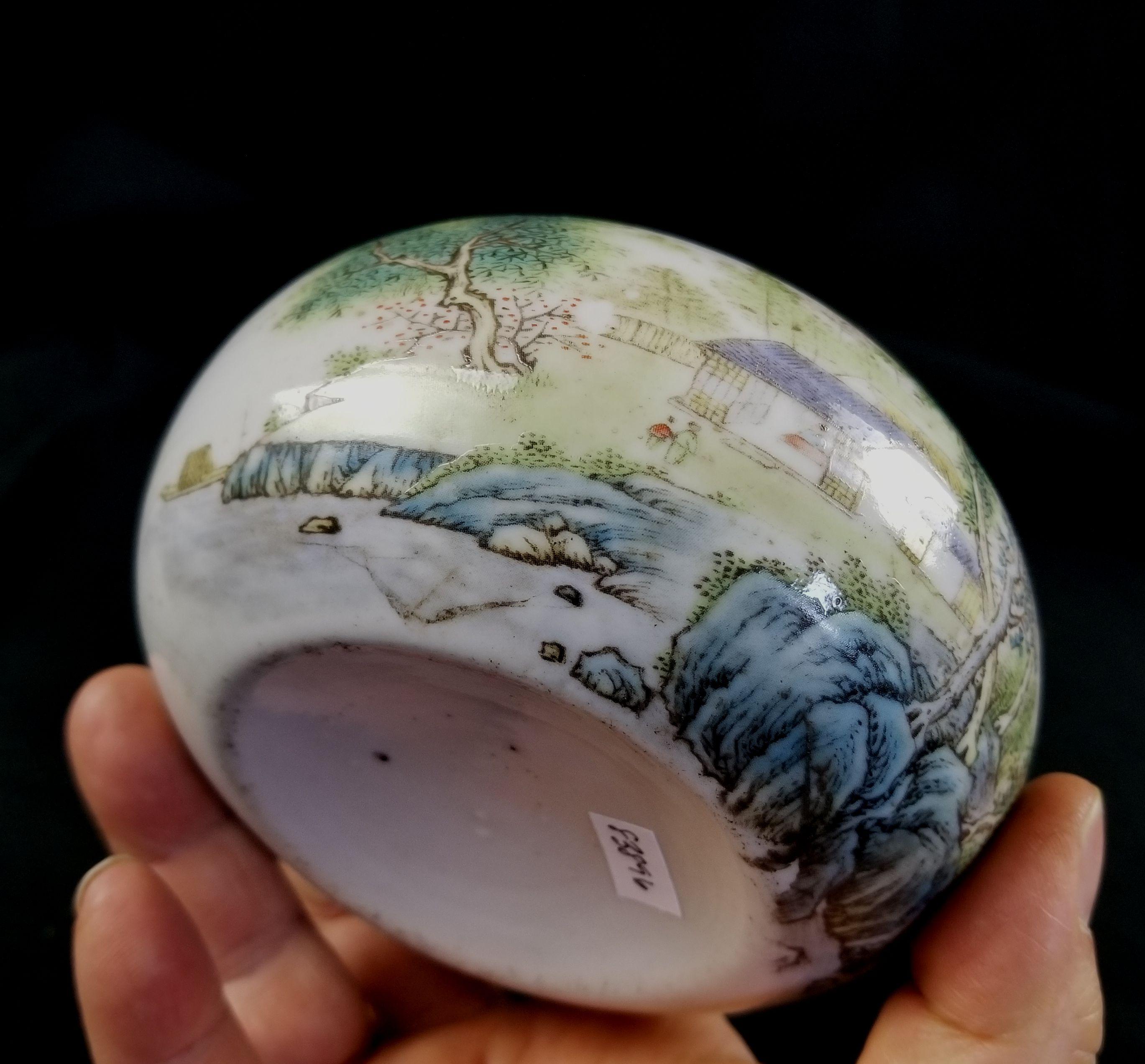 Pequeño cepillo redondo chino de jardinería Lavadora Porcelana en venta