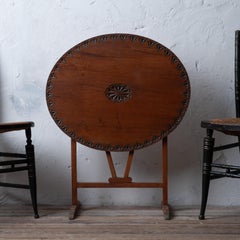 A Small Chip-Carved Wine Tasting Table, 19th Century
