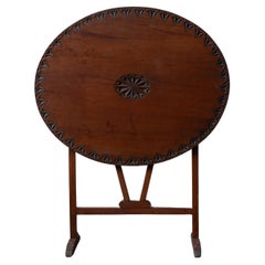 A Small Chip-Carved Wine Tasting Table, 19th Century