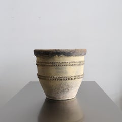 A small early 20th C. Black Catalan Cosi Pot Wabi Wabi