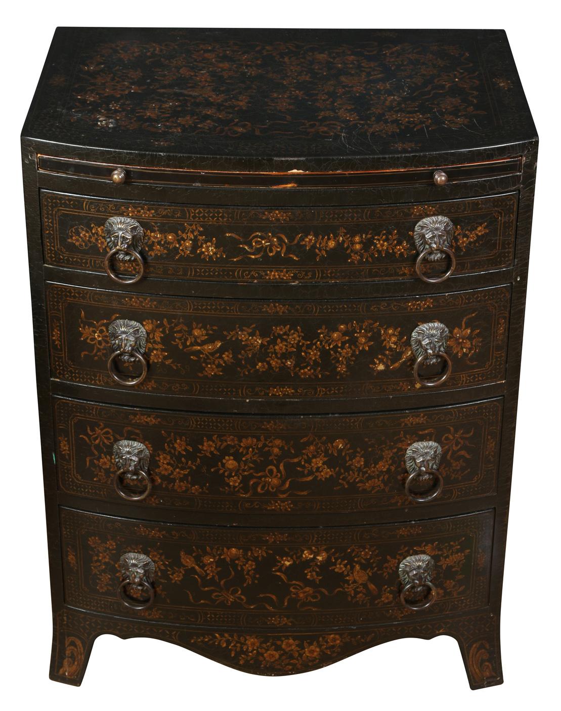 Small Ebonized Chest In Good Condition For Sale In New York, NY