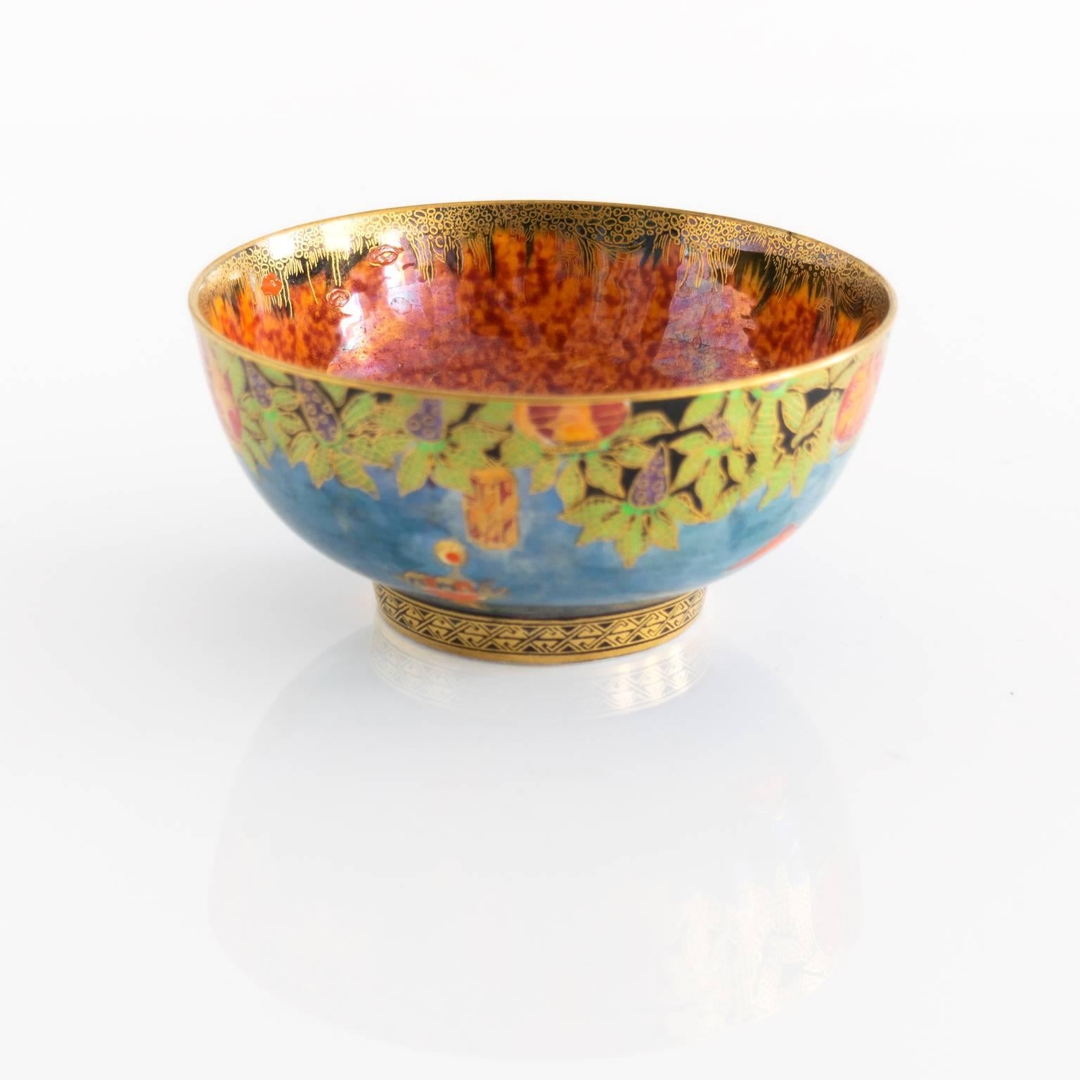 Art Deco Small Fairyland Lustre Bowl Designed Daisy Makeig Jones for Wedgwood