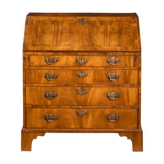 Small Finely Figured Mid-18th Century Walnut Bureau