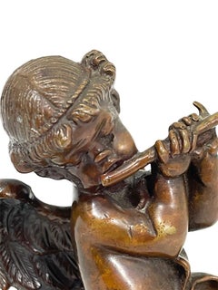 Small French 19th Century Bronze Statuette of a Putti
