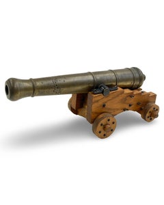A Small French Bronze Signal Cannon Inscribed Le Tonnant, 18Th - 19Th Century