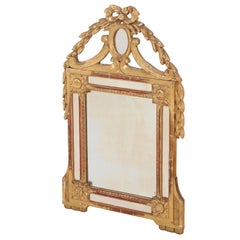 A Small French Giltwood Mirror, C. 1880.