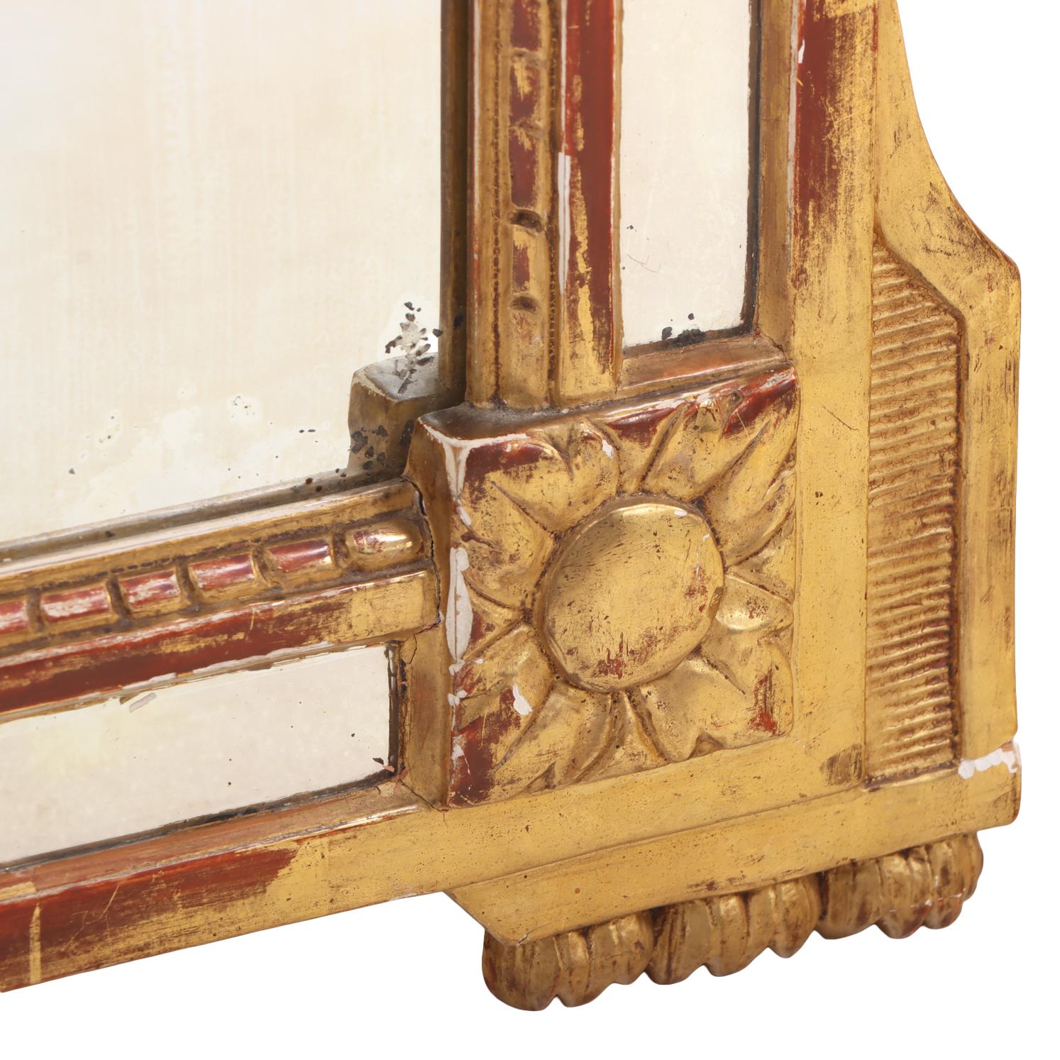Kleiner französischer Spiegel aus Giltwood, um 1880. (Französisch) im Angebot