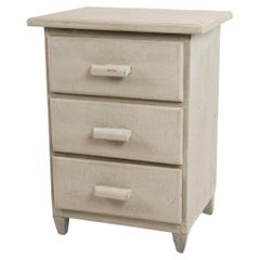 Small Gustavian Gray-Painted Chest of Drawers with 3 Drawers