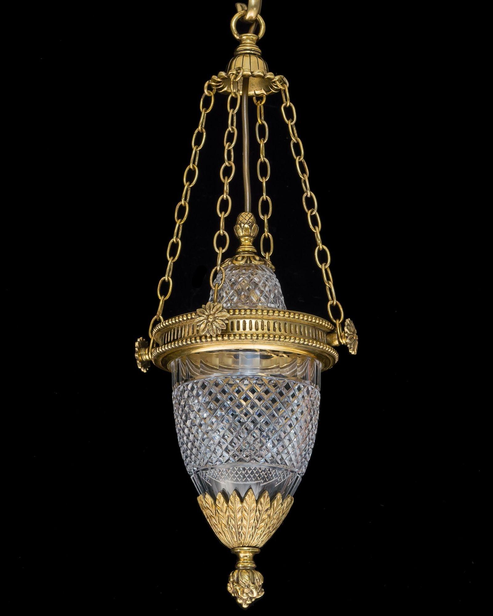 English A Small Hall Lantern By Perry And Co For Sale