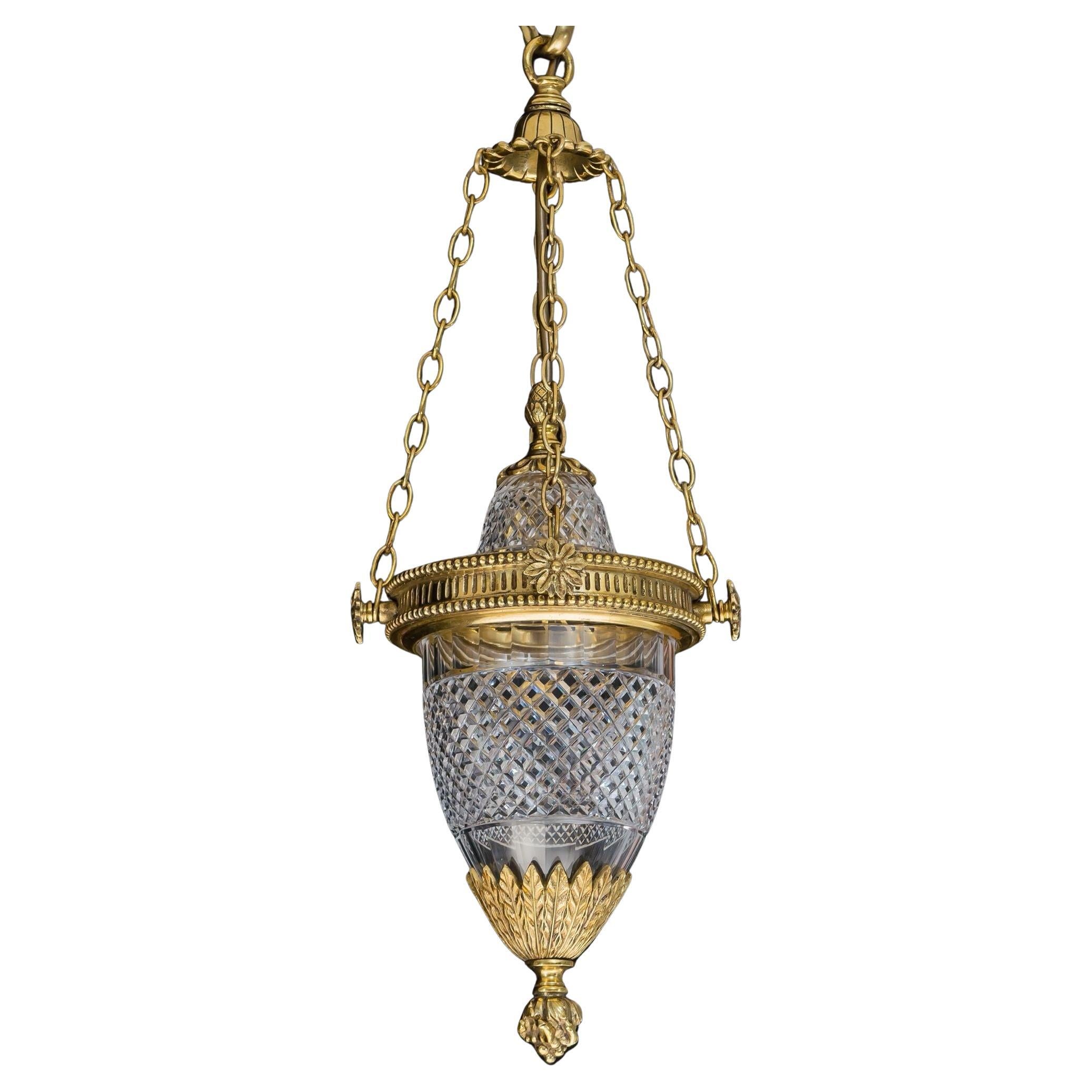 A Small Hall Lantern By Perry And Co For Sale