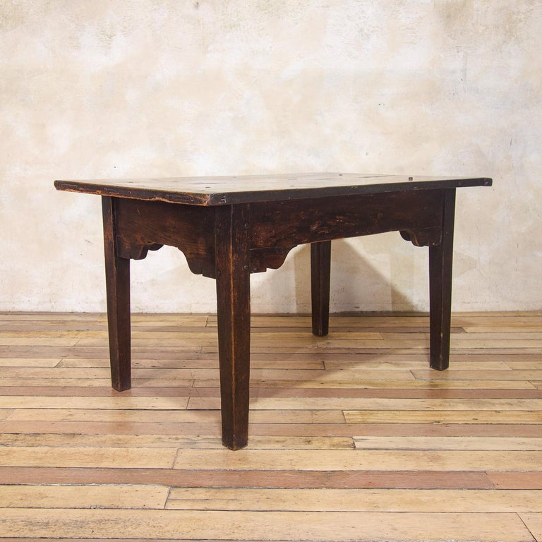 Small Mid 18th Century Joined Oak Farmhouse Kitchen Table For Sale at
