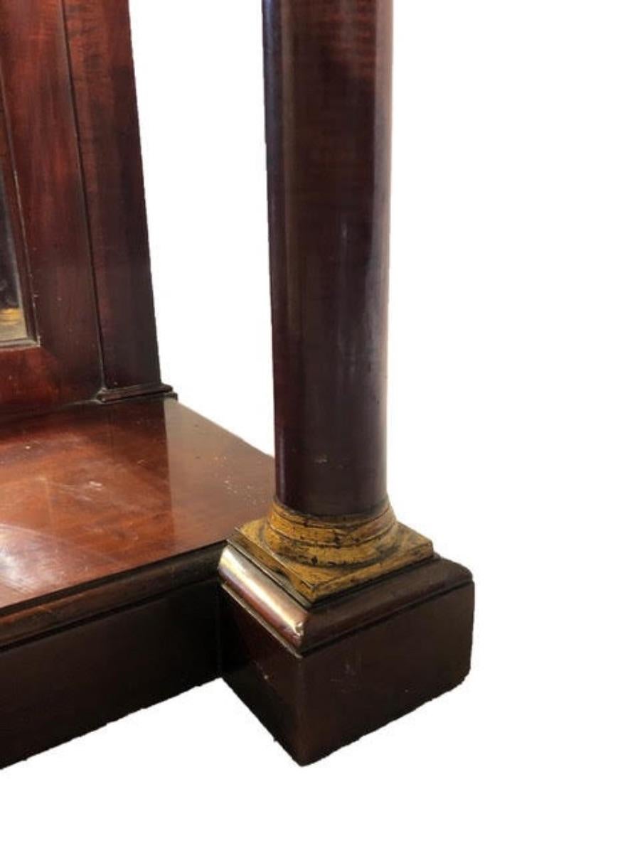 A small quality mahogany side table with fine mahogany legs supported by Gilt Ormolu mounts, circa 1840.
