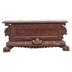 A Small Oak and Pine Chest, Late 16th – Early 17th Century