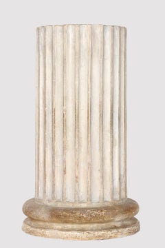 A small plaster column, France circa 1860.