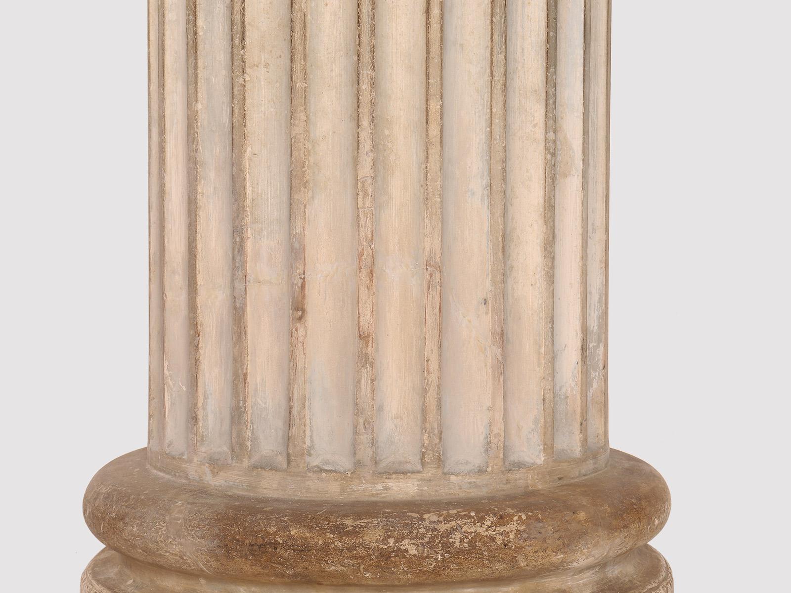 Small Plaster Column, France circa 1860 For Sale 2