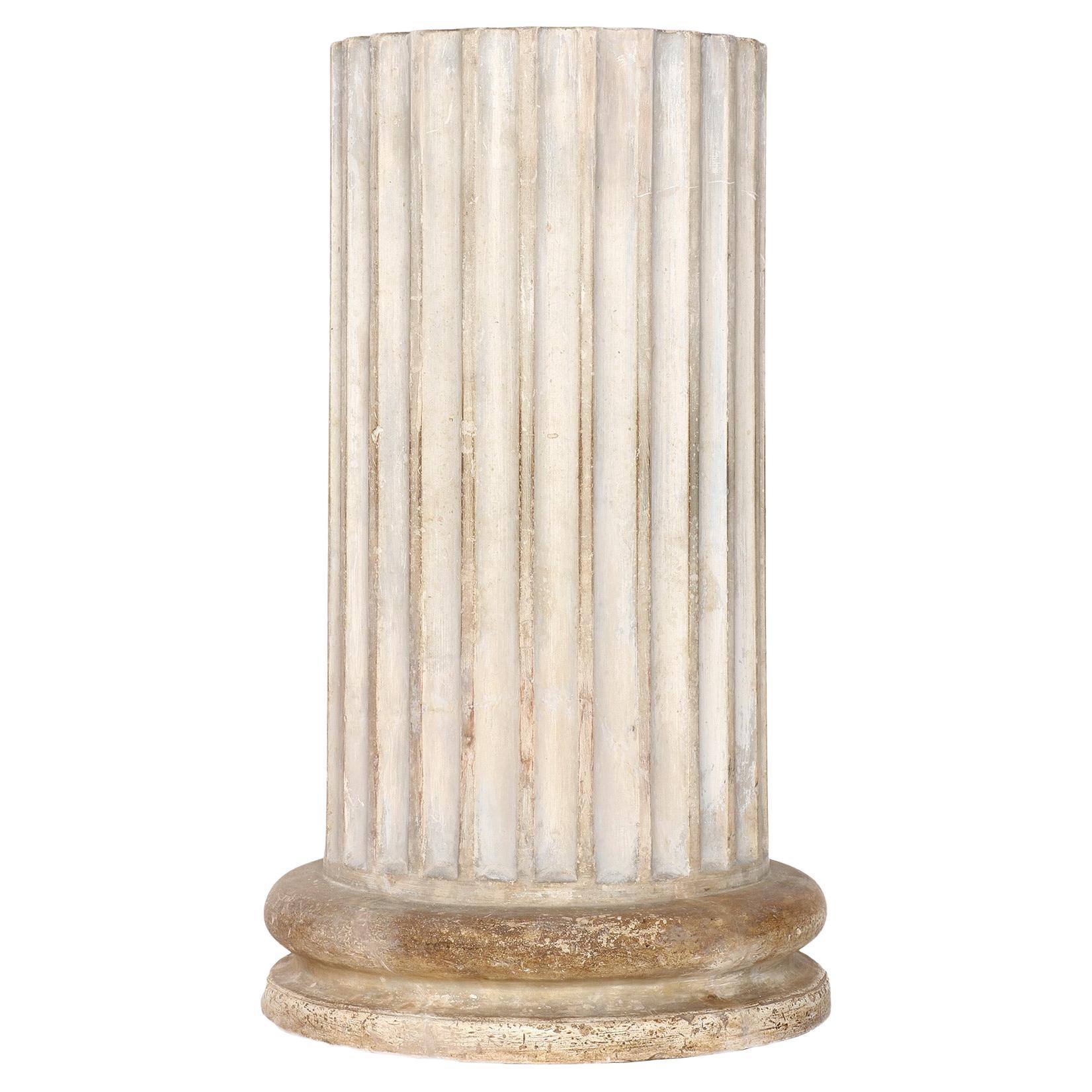 Small Plaster Column, France circa 1860 For Sale