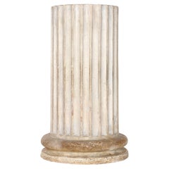 Vintage Small Plaster Column, France circa 1860