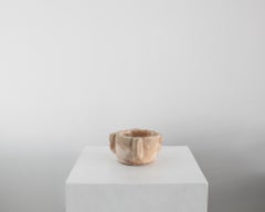 A Small Primitive 19Th C. Portuguese Marble Mortar Wabi Sabi