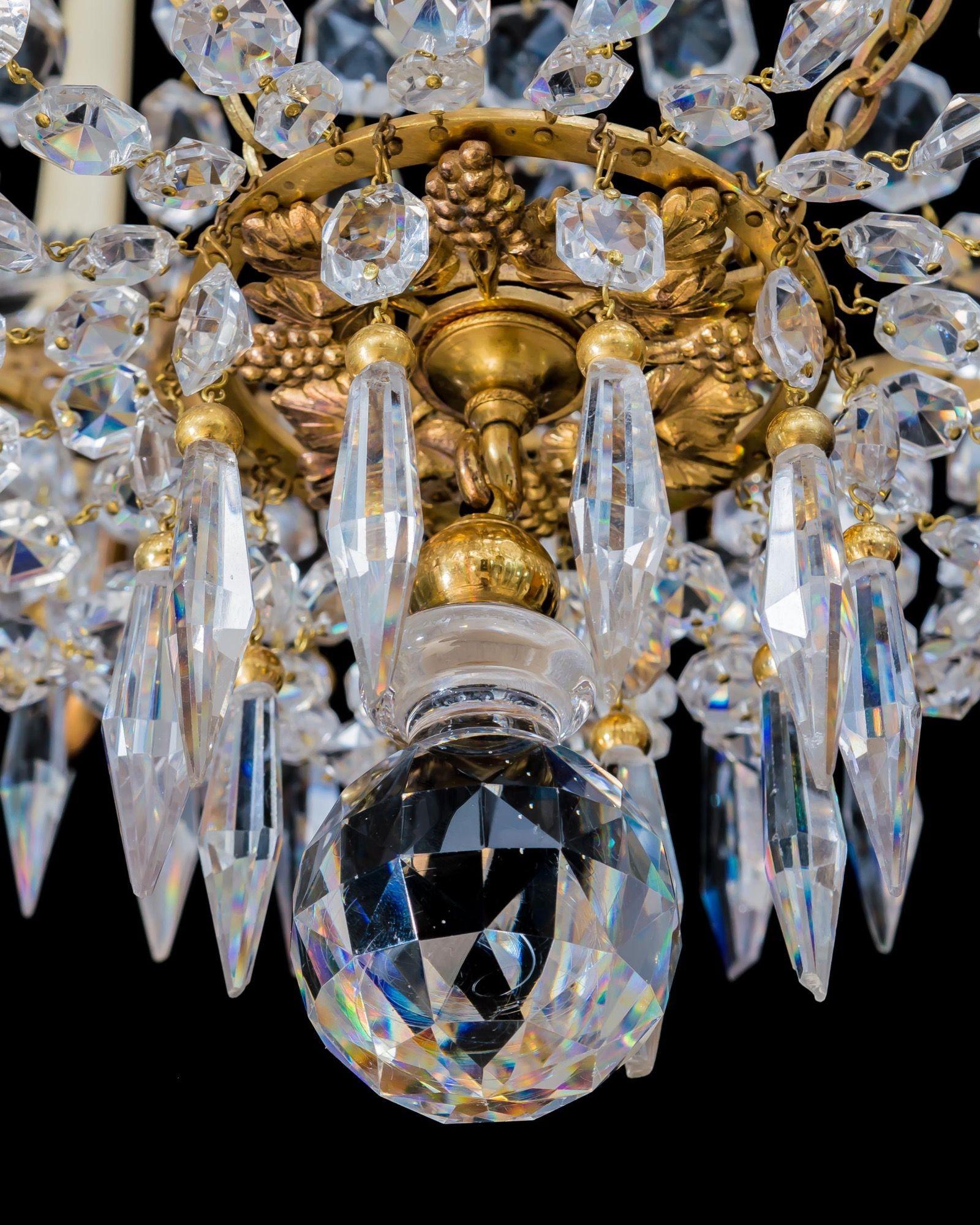 A Small Regency Chandelier By Hancock & Rixon For Sale 1