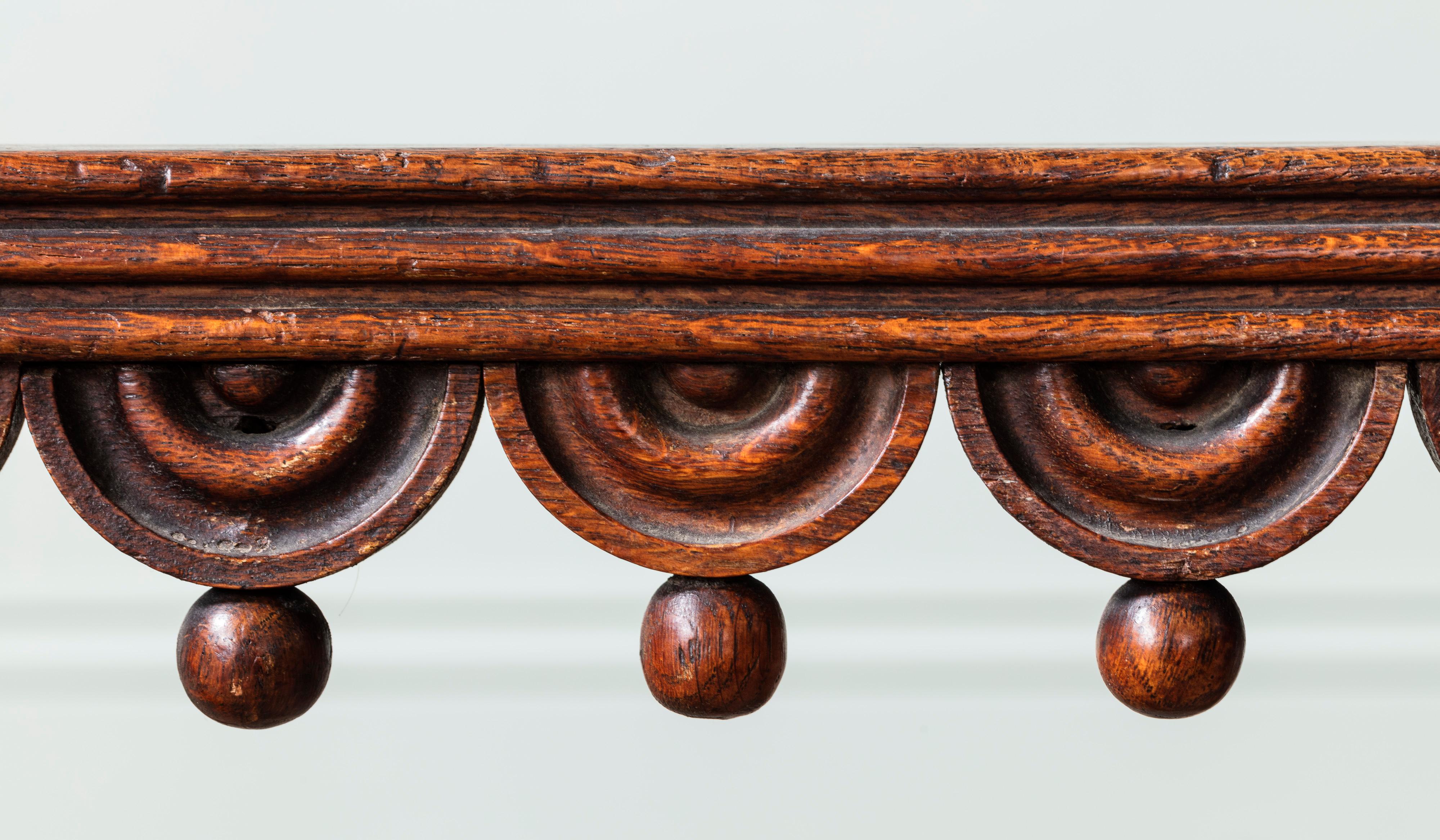 small oak hallway bench