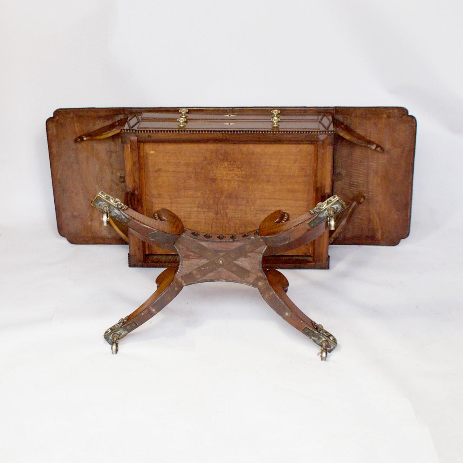 Small Regency Sofa Table, Rosewood and Mahogany, circa 1815 3