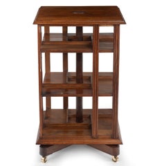 A Small Revolving Bookcase made from Oak and Pine Timbers from HMS Foudroyant