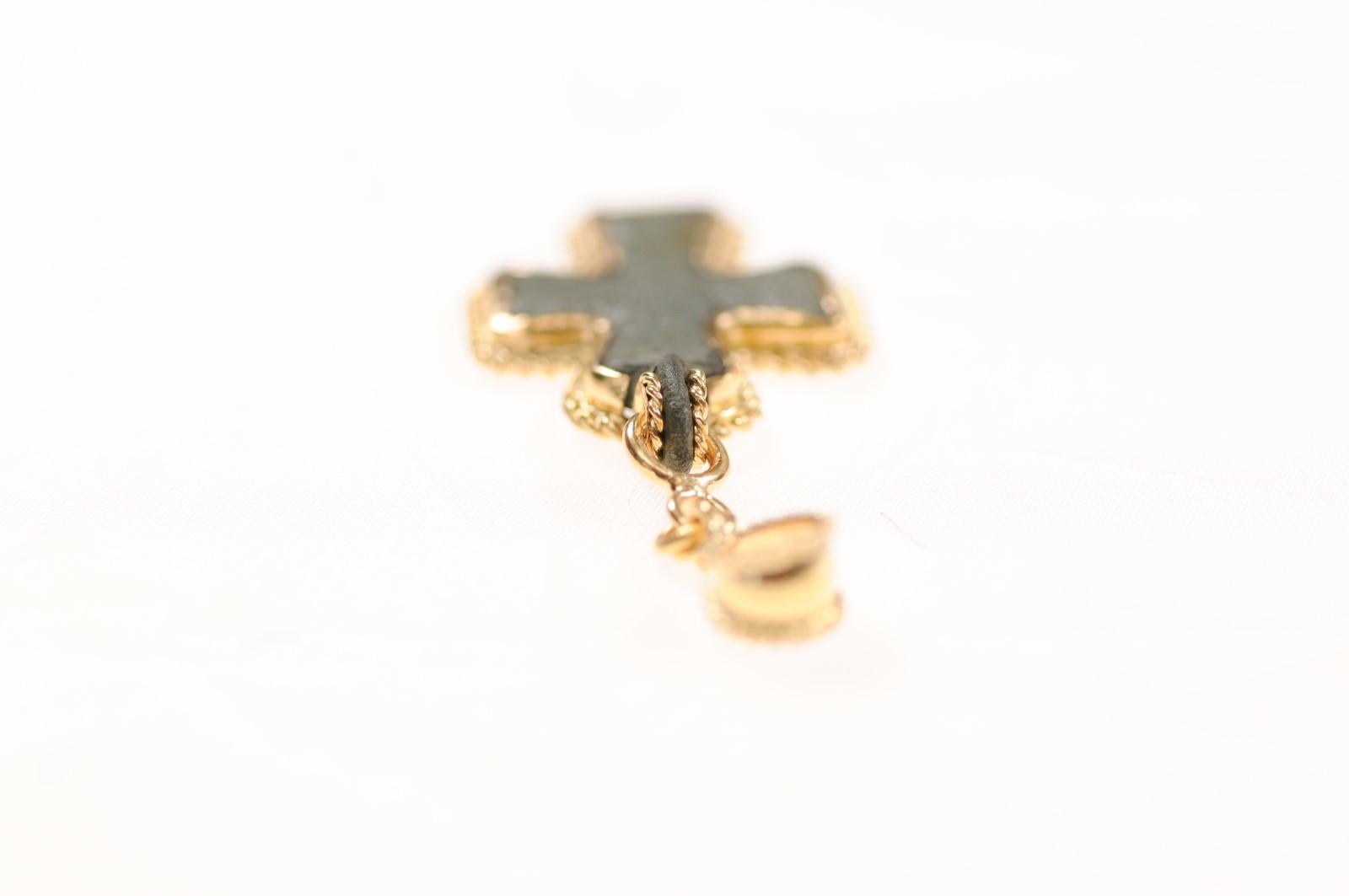 A small Roman cross w 21K embellishment (pendant only) For Sale 5