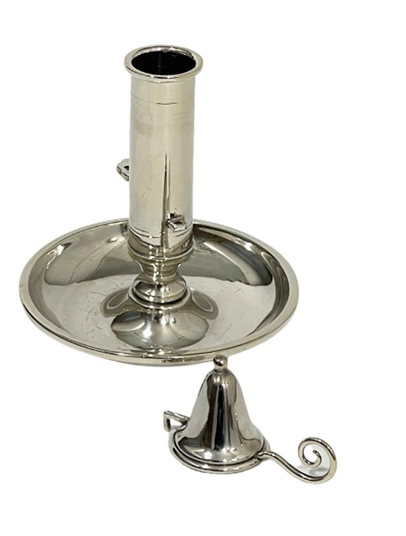 Small Silver Chamber Candle Stick In Good Condition For Sale In Delft, NL