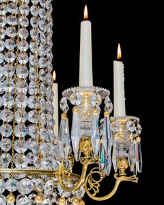 A Small Six Light Regency Chandelier