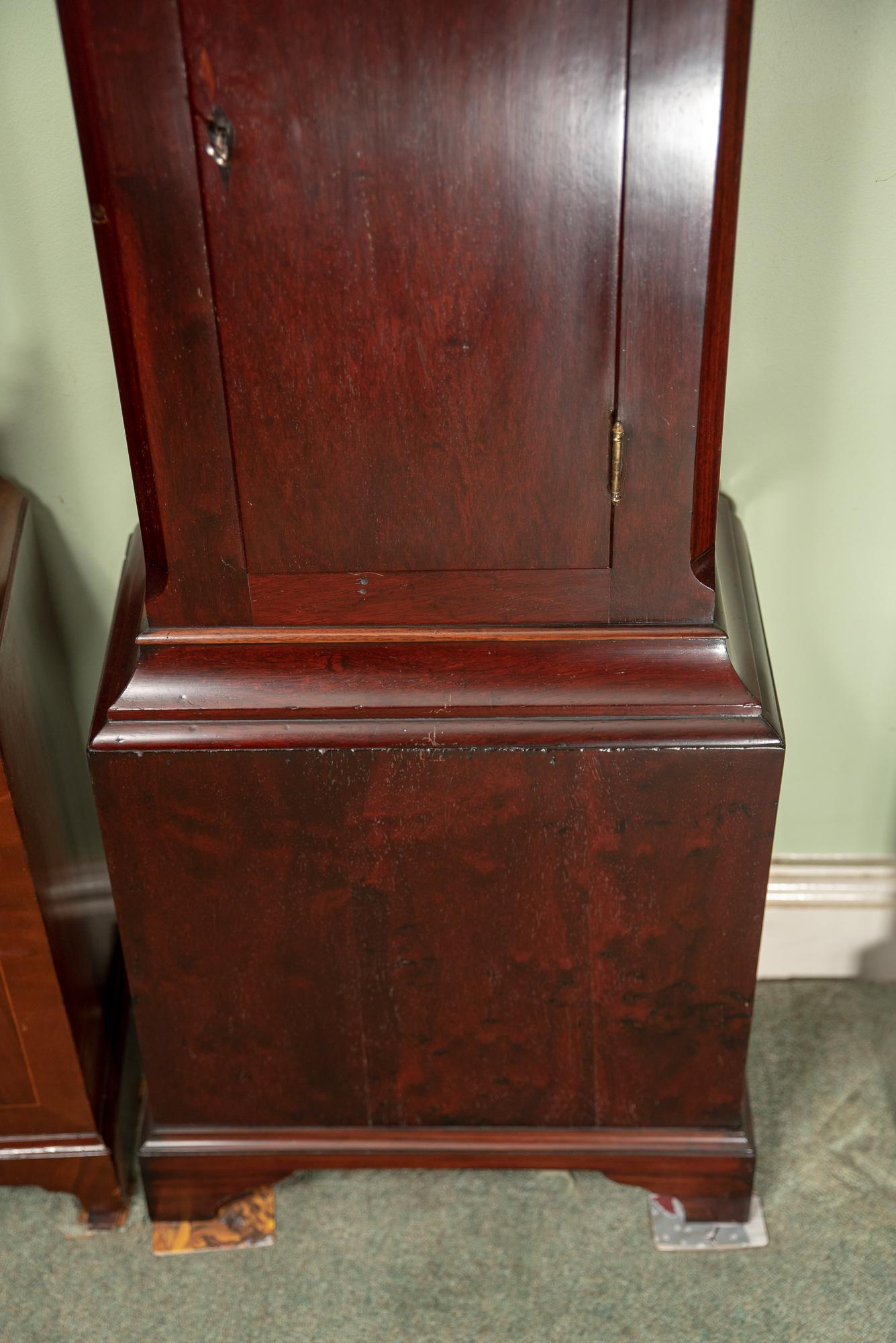 19th Century Small Unusual Fine Rosewood Longcase Clock by Jones of Tenby For Sale