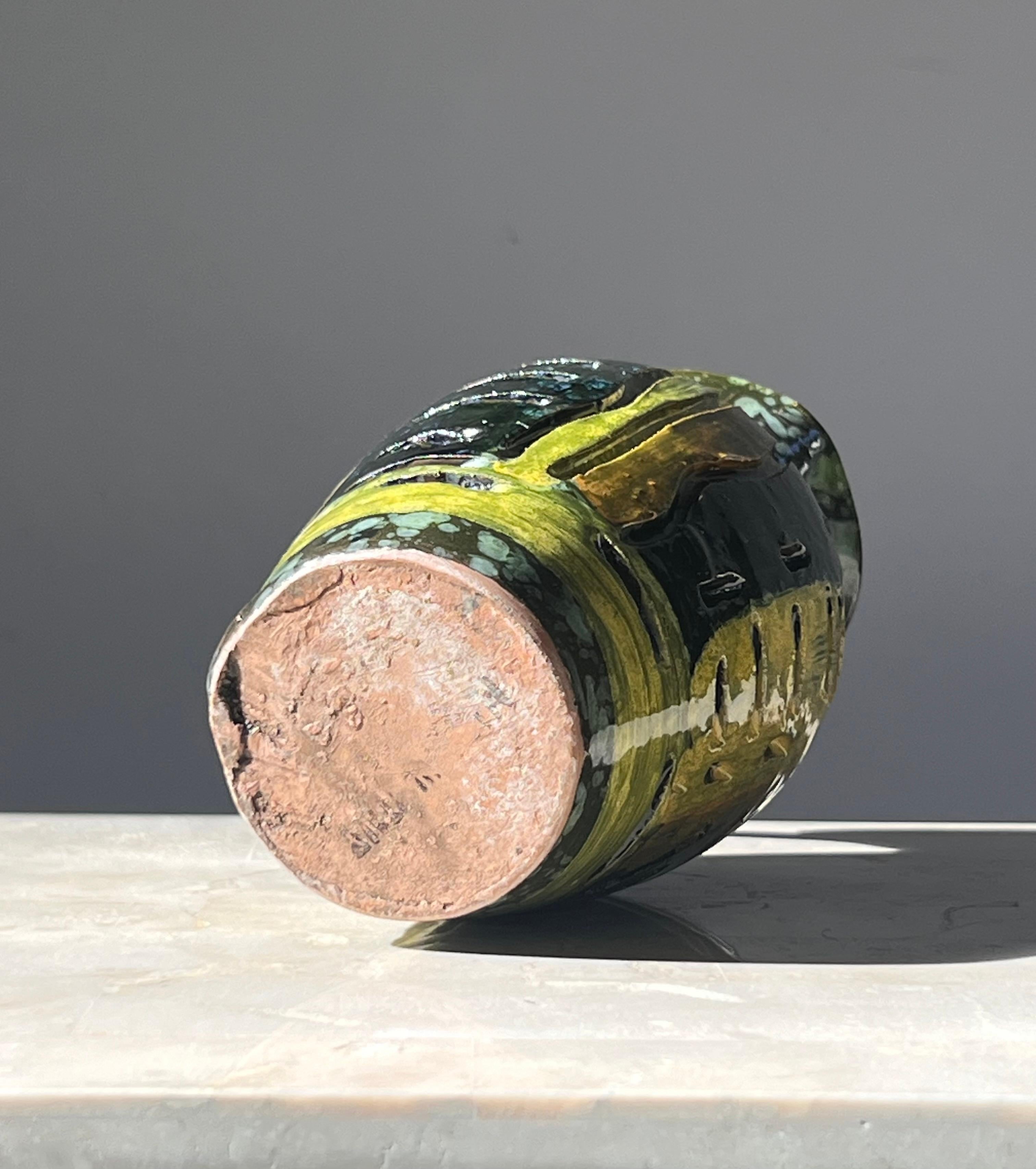 Pequeña jarra de cerámica italiana vintage según Gambone, hacia 1960 en venta 5