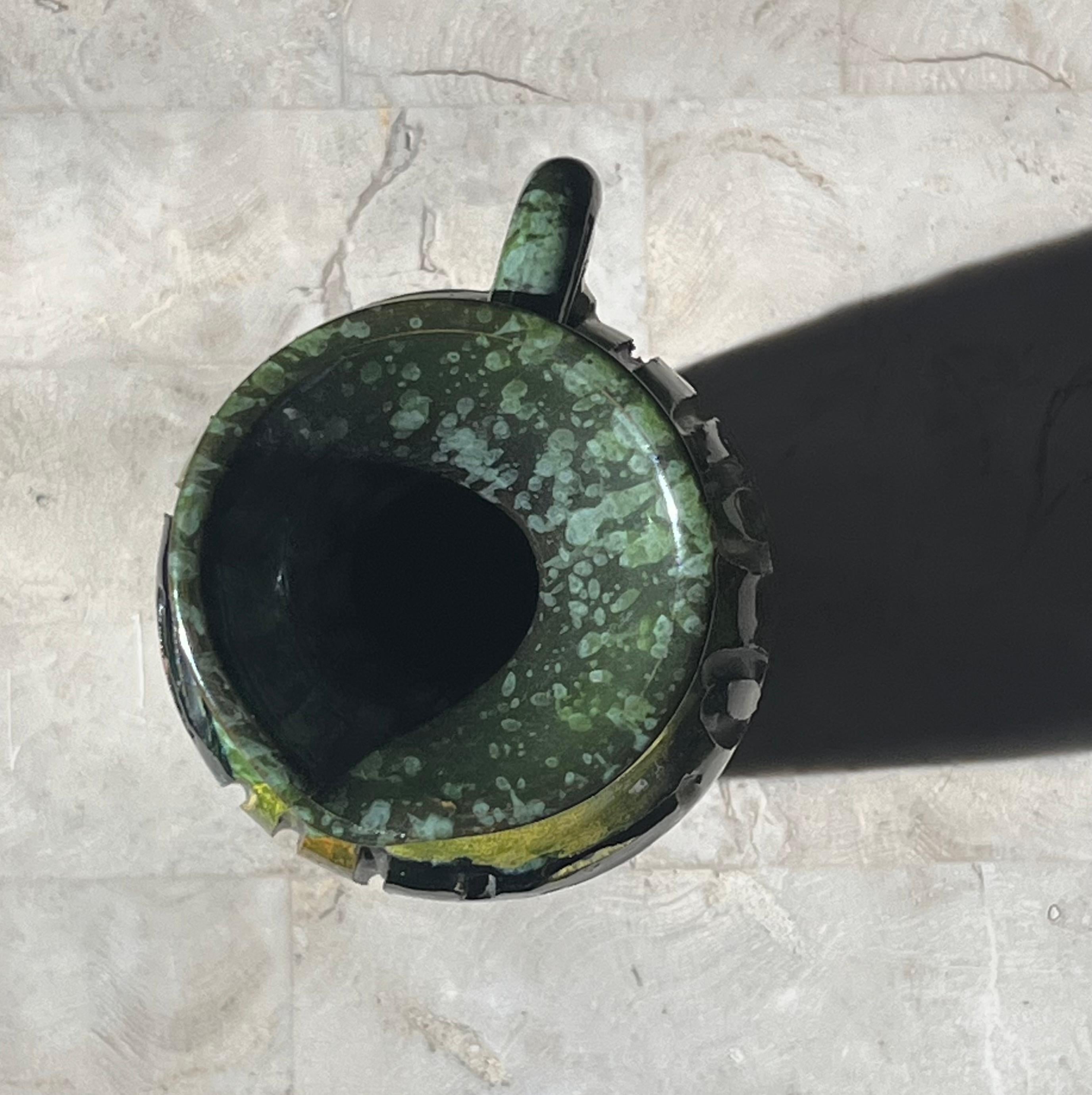 Pequeña jarra de cerámica italiana vintage según Gambone, hacia 1960 en Bueno estado para la venta en View Park, CA