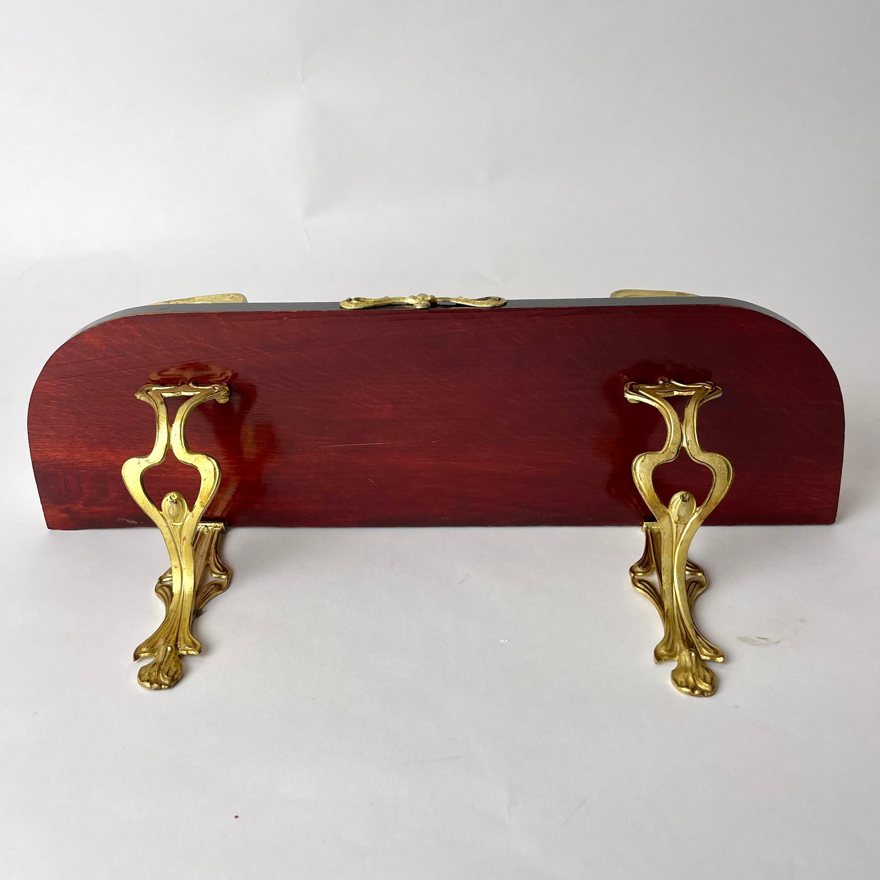 Early 20th Century A small Wall Shelf with gilded decorations. Art Nouveau, early 20th Century For Sale