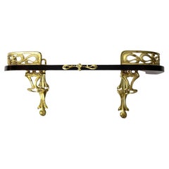 Vintage A small Wall Shelf with gilded decorations. Art Nouveau, early 20th Century