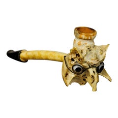 Small Whimsical Pipe Made of Chicken Bones, circa 1900