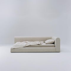 Modern Child Bed 'Chiaro' in Italian Fabric by Palo Nero