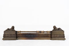 A Solid Brass Fireplace Fender, c. 1880
