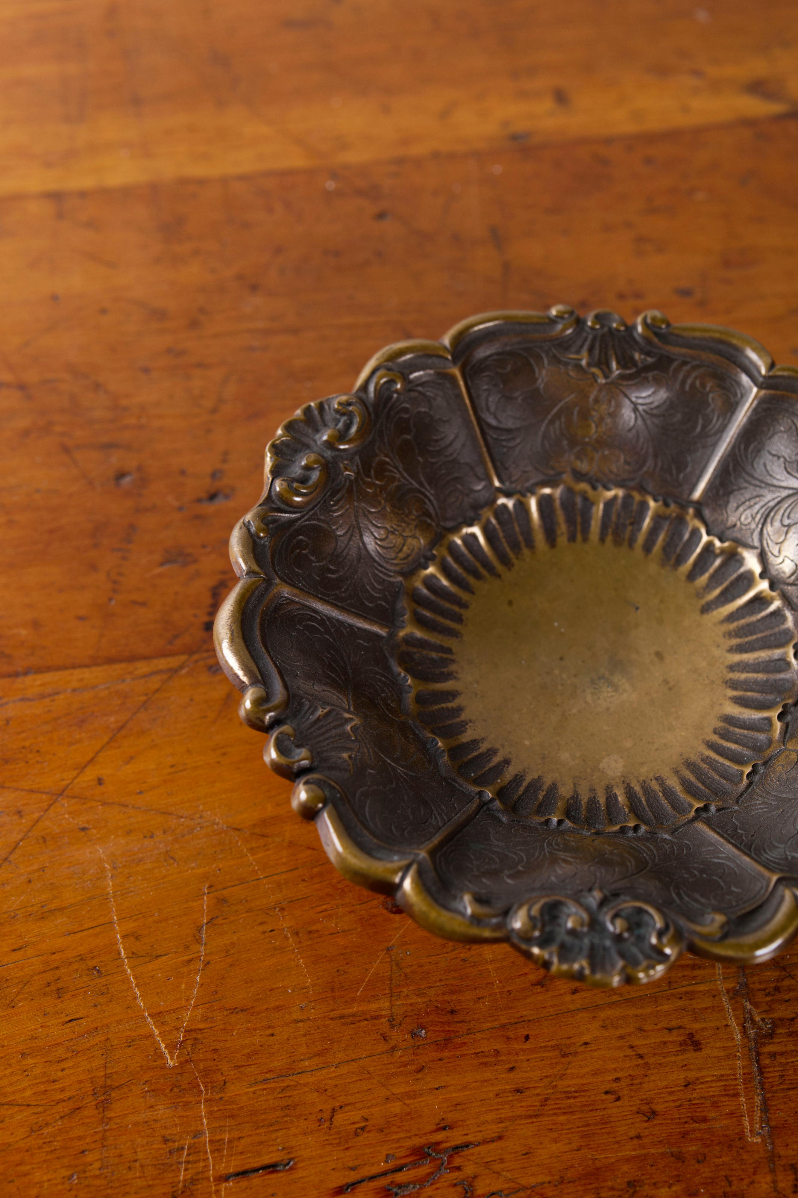 Dekorative Schale aus massiver Bronze von Argental bronce, Dänemark, 1930er Jahre (Gegossen) im Angebot