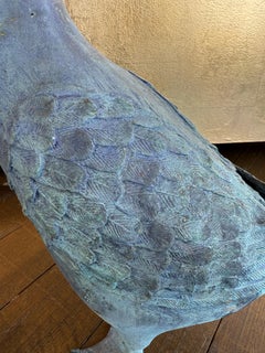 A Solid Cast Bronze Goose